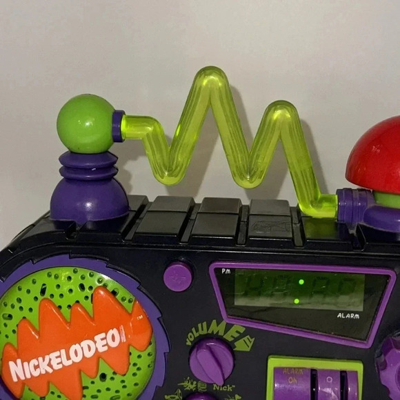 Vintage 1995 Nickelodeon Time Blaster Rise & Slime Alarm Clock AM/FM Radio - Picture 5 of 12
